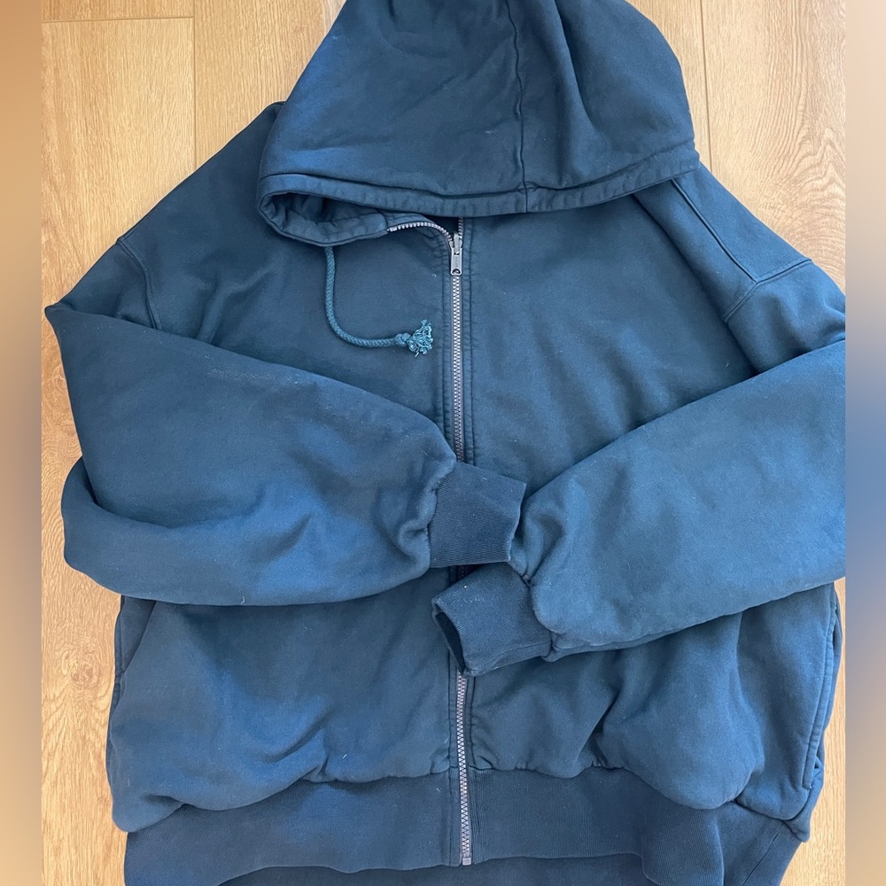Yeezy Season 5 Men’s Navy Zip-Up Hoodie size medium